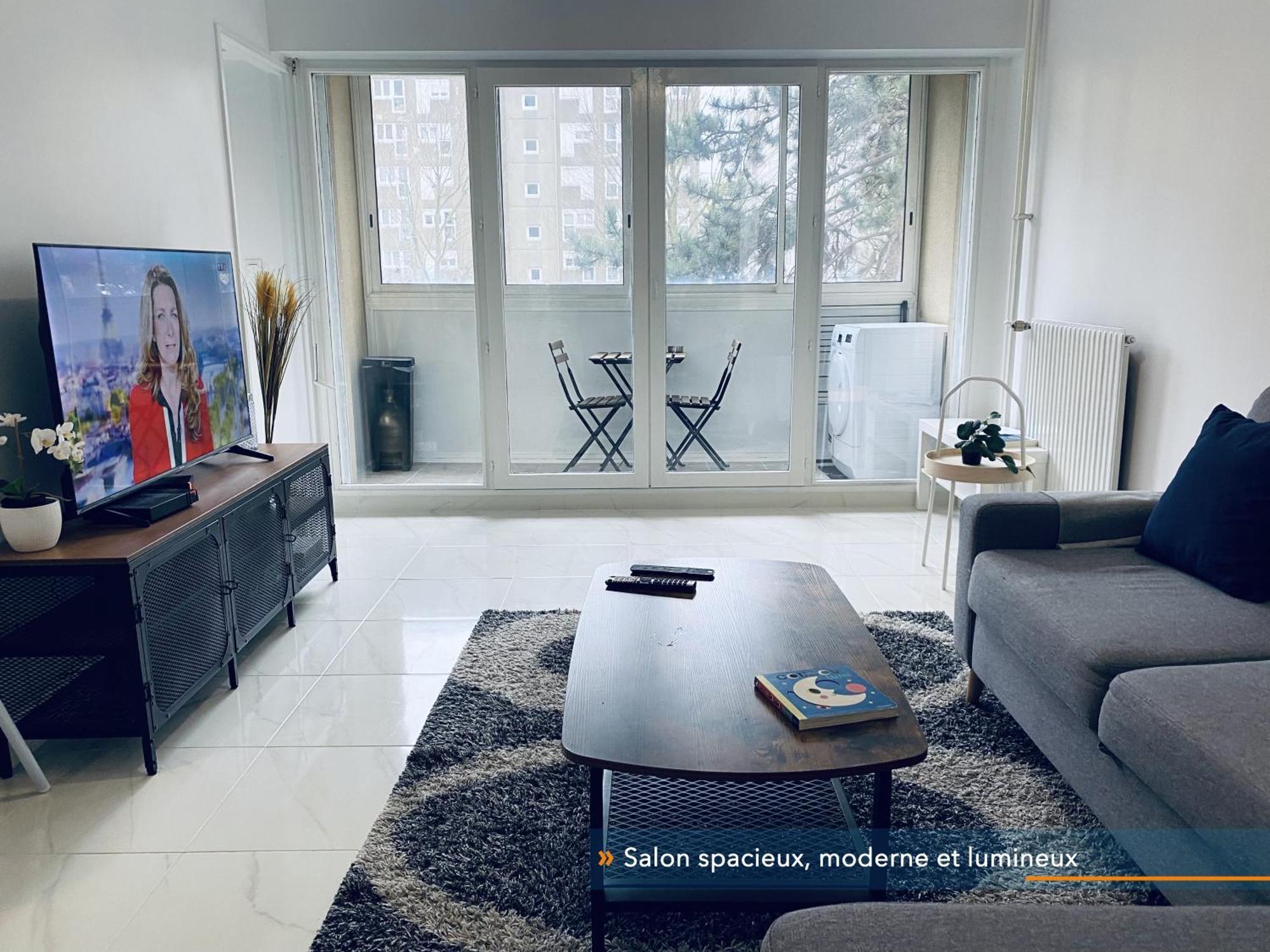 Appartement Parisien Neuf, Moderne Avec Une Grande Salon, 2 Chambres, 4 Lits, Parking Gratuit, 15Min De Paris Et 13 Min Aeroport Orly Vitry-sur-Seine Εξωτερικό φωτογραφία